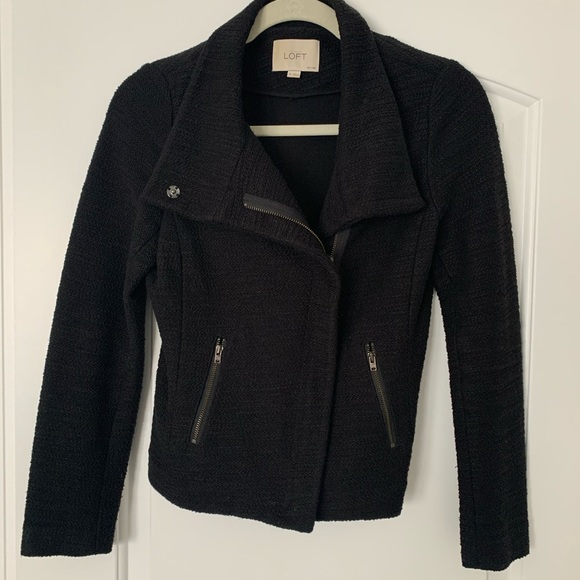 LOFT Jackets & Blazers - Loft black tweed jacket